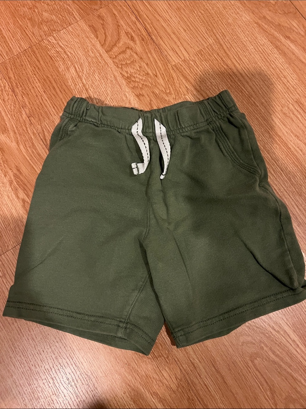Carter's Olive Green Knit Drawstring Shorts